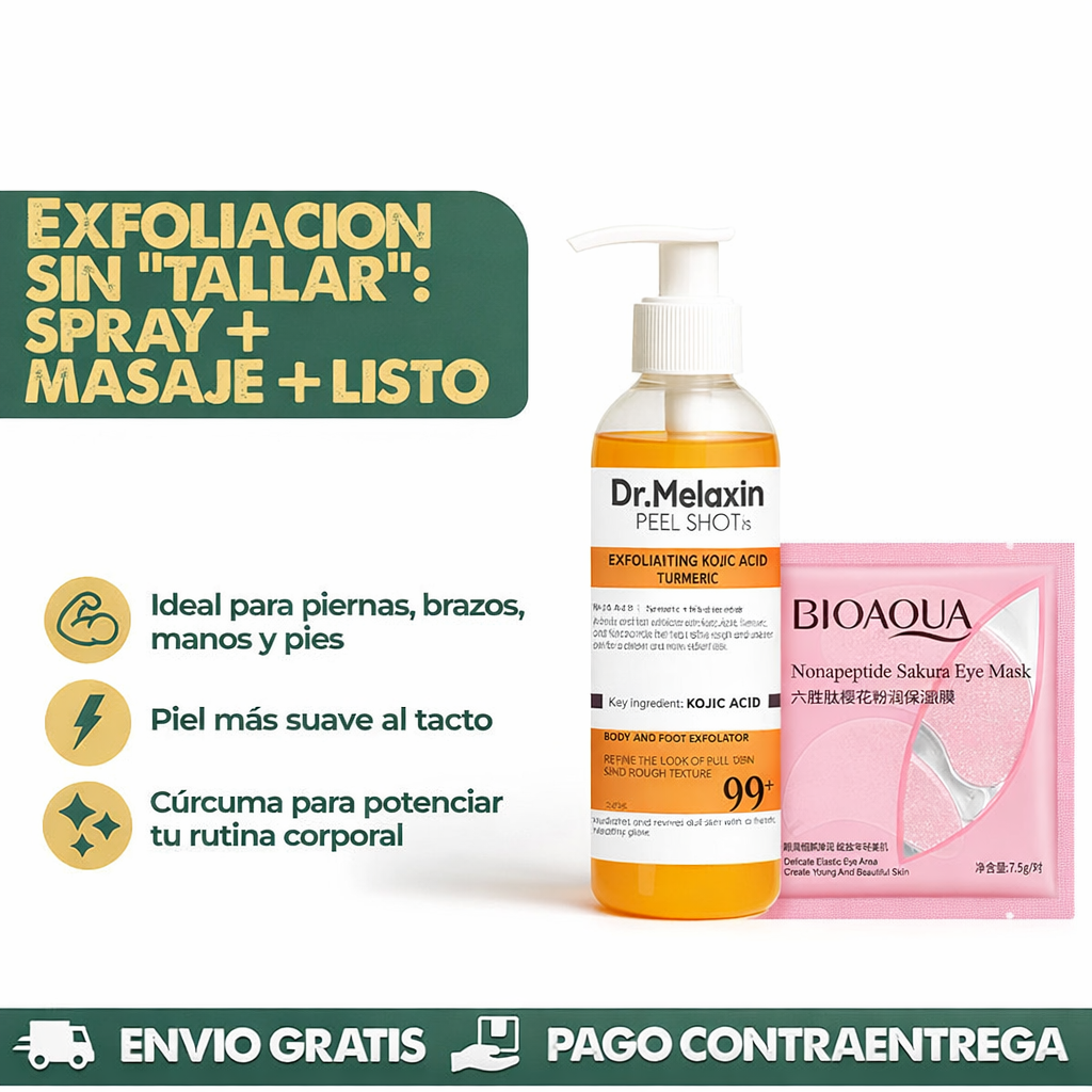 2X1 Dr. Melaxin Peel Shot™ Exfoliante Corporal + Colageno para Orejas